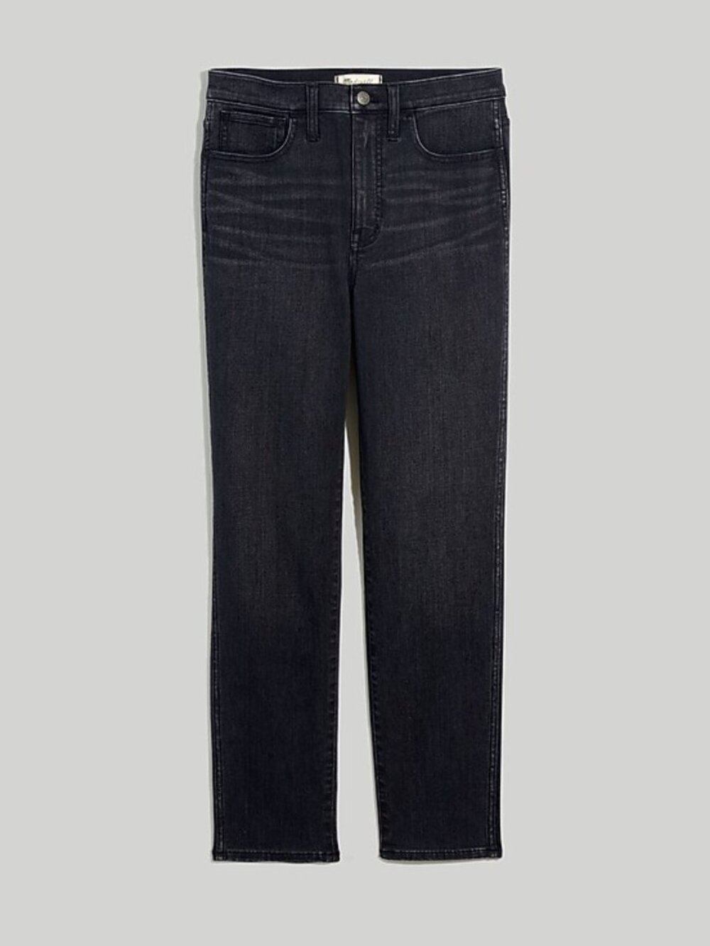 Madewell High-Rise, Slim, Straight Jeans- Richgrove Black Wash- Size 29